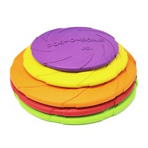 블럭마트 애견 고무원반 장난감 15 cm, 랜덤 발송, 3개