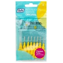 테페 i자형 치간칫솔 인터덴탈 브러쉬 오리지널 0.7mm 노랑, 8개입, 1개