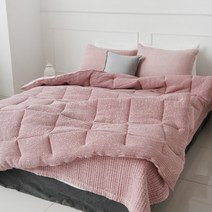 메종텍스타일 멜팅 코마사면모달 와플 차렵베딩 이불 + 베개커버 2p