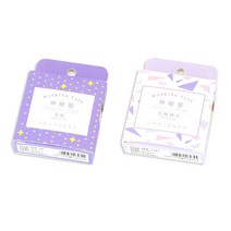 라이프포인트 DIY장식시리즈 마스킹 테이프 15mm 2p 17 퍼플스타 세트, 17퍼플스타 + 20퍼플삼각, 1세트
