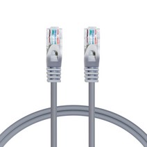 애니포트 CAT5.E UTP 랜케이블 AP-5UTP-3M, 그레이, 1개