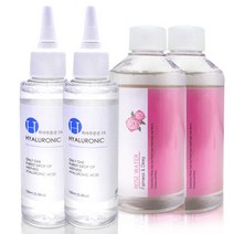 바이오셀 저분자 히알루론산 1% 원액 앰플 100ml x 2p + 로즈 추출물 원액 250ml x 2p, 1세트