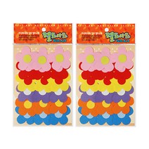 동기오피스 펠트아트 왕꽃 18p x 2세트, 혼합 색상(DF-1057)