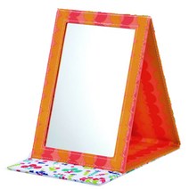 레시유 휴대용 스텐드 미러, 플라워, 1개