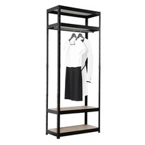 레마하우스 슈랙 행거 4단 1행거 600 x 400 x 1800 mm, 블랙