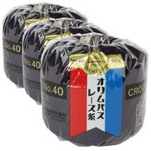 금표 40수 태팅레이스 뜨개실 3p, 325 마도로스, 3개