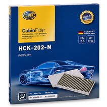 헬라 차량용 에어컨필터, 1개, HCK-202-N