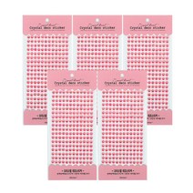 톡톡팬시 크리스탈 스티커, 핑크, 5개입