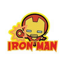 마블 차량용 다용도 데코 스티커, 아이언맨, 1개