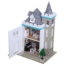 프라임위너스 DIY 미니어처 풀하우스 키트 캐슬, 혼합 색상