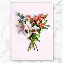 RYMD 컨텐스 릴리 캔버스 + 수지 액자, 화이트