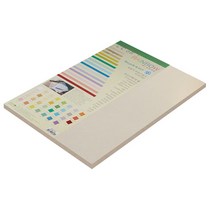 종이문화 친환경색지 레인보우카드 No.2 아이보리, 8절, 25매