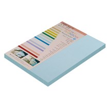 브랜드없음 종이문화 레인보우카드 No.15 아쿠아블루, A4, 50매