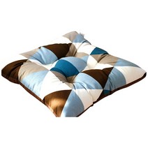 우리앤데코 큐브 사각 차랑용 방석, 코발트 블루, 1개