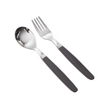 라온누리 아동용 픽미 컬러 베이직 수저세트, 초코, 숟가락1p + 포크1p