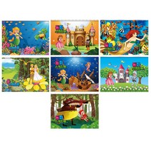 FullColors 여아용 동화 스케치북 7p 랜덤 발송, 20매