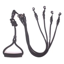 아리코 DrMini 더블 멀티 암벽 등반용 로프 반려동물 리드 네 줄, 블랙