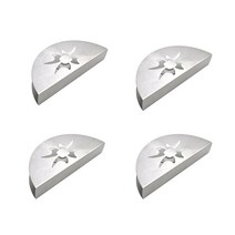 아리코 25kitchen 스테인레스 스틸 냅킨 홀더, 실버(플라워), 4개입