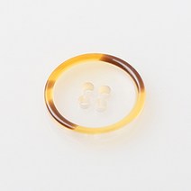 HR빅버튼 보라카이 단추 18mm, 브라운, 4개입