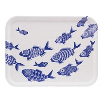 야미다 숄오브피쉬 사각 트레이, 화이트, (골드 쁘띠 트레이 46 *30.5