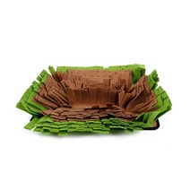 아리코 DrMini 양이 아지 노즈푸드 펄트 매트 44 x 32 cm, 그린 + 브라운, 1개