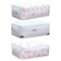 마켓감성 EVA 패턴 옷이불 정리가방 L, 랜덤 발송, 3개