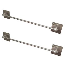 모나코올리브 파워접착 스테인레스 타월걸이, 혼합 색상, 2개