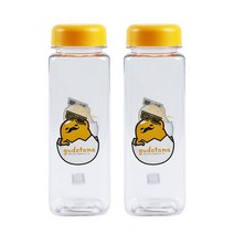 구데타마 사각 보틀 2p, 옐로우, 600ml