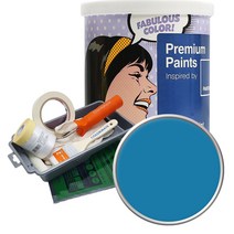 노루페인트 팬톤 외부용 실외 저광페인트 1L 세트, 18-4334 Medterranian Blue