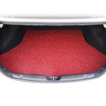 라임 차량용 코일 트렁크매트 두께12mm 레드블랙 12KT-07, 모하비
