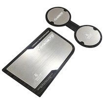 닥쏘오토 카컴 AL헤어라인 투블럭 컵홀더 플레이트 블랙 모하비 3p, 1세트