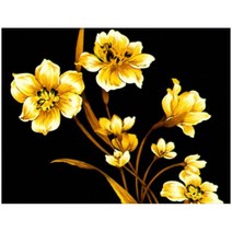 아이러브페인팅 골드펄 DIY 명화그리기 40 x 50 cm, 모란꽃