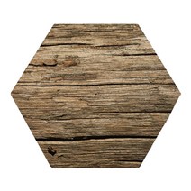 모두의팩토리 육각 우드 플레이트 대리석 나무 디자인 자작나무 장식 190 x 165 x 6.5 mm, 2TYPE, 1개