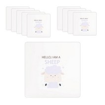 AnTs 동물 코스터 10p, 큰 양