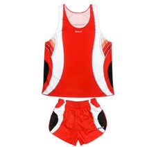 듀스세븐 마라톤 경기복세트 슬림핏 MT6033, 심플래드