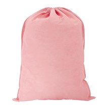 봄91 SYP 끈조리개 부직포 주머니 30 x 40 cm, 연핑크, 5개입