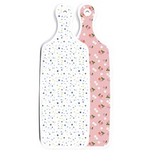 로엠디자인 양면 서빙도마 주홍색체리, 블루별, 1개