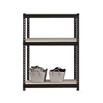 폴던스랙 쉽고 빠른 조립 스탠드선반 700 x 400 x 900 mm 3단, 블랙