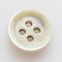 HR빅버튼 비아이 단추 11mm, 베이지, 5개입
