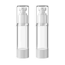 DM 뷰티 휴대용 스프레이 로션 공병 플랫 진공 80ml, 혼합 색상, 2개입