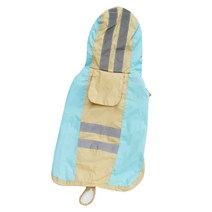 펫나인 반려동물 투톤 방수우비, 블루베이지