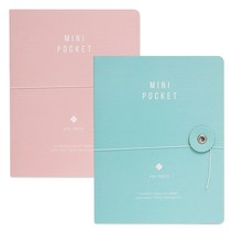 데얼스 4 x 6 미니 포켓앨범 2p, 핑크, 민트, 20매