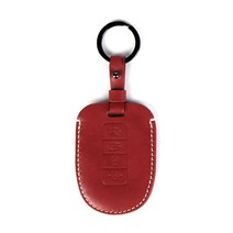 네임드 Origin 가죽 스마트키 케이스 NA009 현대 H01 4버튼 그랜져TG, 레드와인