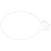 쿠 홈 인테리어 아크릴 메모 보드 MO 61 걸이형 화이트 대, 1개