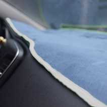 블루코드 섀미 논슬립 대쉬보드커버 메탈로고 파스텔 네이비 + 멜란지, 인피니티, G37 센터스피커 무