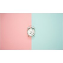 유브이디에스 아트보드 주방시트지 민트색 시계, 1개