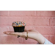 유브이디에스 아트보드 주방시트지 구슬 장식 컵케이크, 1개