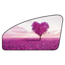 앤티스 차량용 차폐식 햇빛가리개 보조석, 하트라벤더, 1개