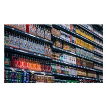 UVDS 주방 강화유리 아트보드 음료 진열장, 1개