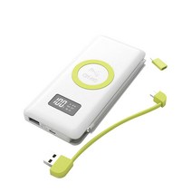 오호 LED QC 3.0 무선충전 보조배터리 10 000mAh, PW01